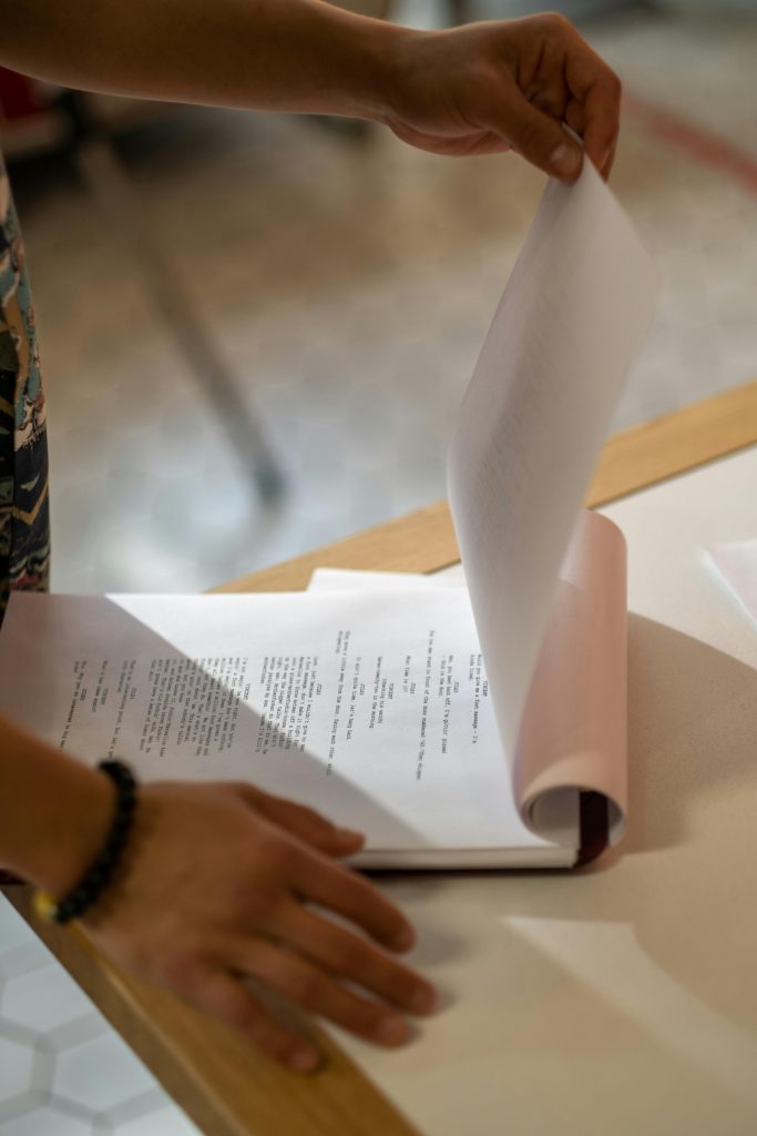 How to Start Working on a Script as an Actor: 10 Expert Steps to Build a Great Performance 1 How to Start Working on a Script as an Actor-thestageyactor-paper script