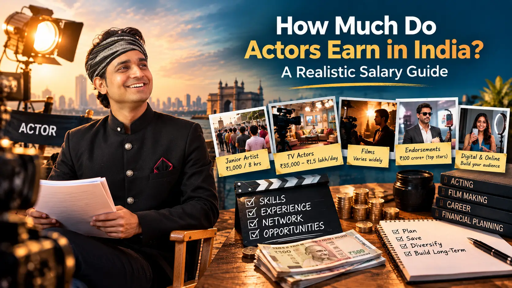 How Much Do Actors Earn in India-thestageyactor